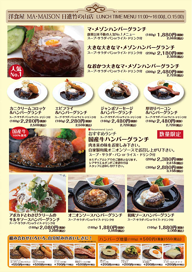 ハンバーグランチ